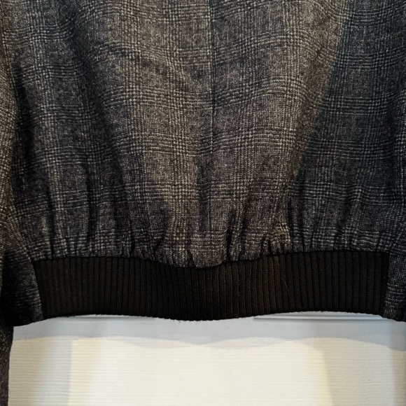 Tibi Kian Glenplaid Cropped Bomber Blazer Wool Blend Jacket Size Small - Picture 15 of 16